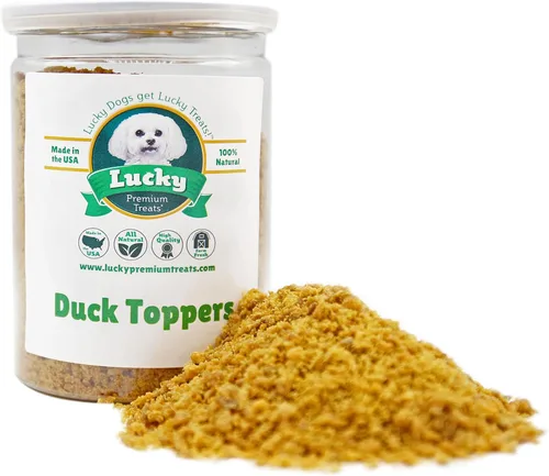 Miniatura 16 de Lucky Premium - Gránulos de atún – Decoración de comida para perros hecha con atún real, condimento para añadir sabor a cada comida (16 onzas)
