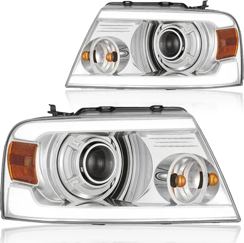 Miniatura 14 de AUTOSAVER88 Conjunto de faros delanteros compatible con Ford F150 F-150 2004 2005 2006 2007 2008 04-08/2006-2008 Lincoln Mark LT, reemplazo de faro
