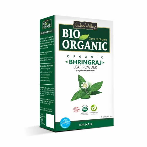 INDUS VALLEY Polvo orgánico de Bhringraj (Eclipta Prostrata) para el crecimiento del cabello, 3.53 oz | 100% puro y natural | Sin conservantes,