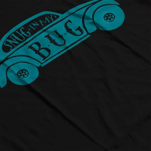 Miniatura 5 de Volkswagen Camiseta para mujer Beetle Snug in My Bug Negro