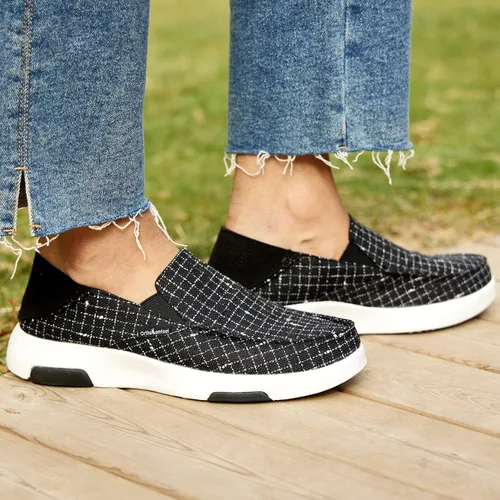 Miniatura 8 de OrthoComfoot Zapatos sin cordones para mujer con soporte de arco, pantuflas ortopédicas, mocasines para fascitis plantar para aliviar el dolor