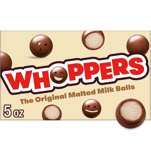 Caja de caramelos Whoppers de leche malteada, 5 onzas
