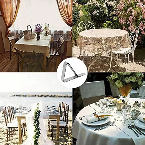 Miniatura 5 de Paquete de 30 clips para mantel, abrazaderas para manteles y herramientas para decoración del hogar, abrazadera/gancho resistentes (30)