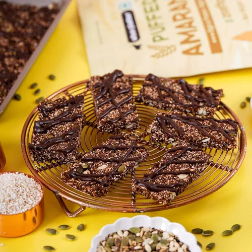 Miniatura 4 de Urban Platter Amaranto hinchado (Rajgira) 7.05 onzas (7.05 oz) Grano de superalimento sin gluten Alto en proteínas y fibra Bocadillo ligero