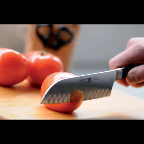 Miniatura 3 de Wüsthof Cuchillo Santoku, 7", negro