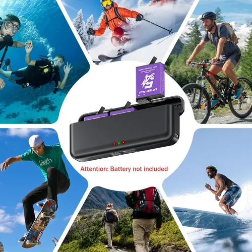 Miniatura 6 de Osmo Action 5 Pro Cargador de batería para DJI-Osmo Action 5 Pro, Osmo Action 4, Osmo Action 3, Osmo Action 6 y Osmo 360-3 ranura de carga rápida