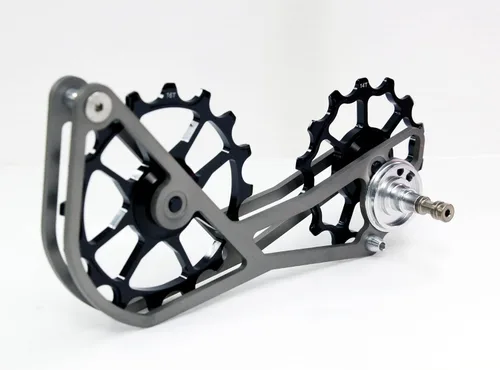 OSPW - Jaula de sistema de polea de gran tamaño, compatible con SRAM eTap 11S, rodamientos sellados (negro)
