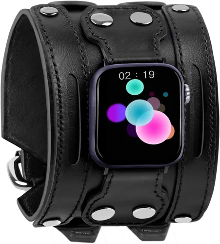 VIQIV Correa de reloj inteligente compatible con Apple Watch de 1.496 in/1.575 in/1.614 in/1.654 in/1.732 in/1.772 in/1.929 in Smartwatch correas