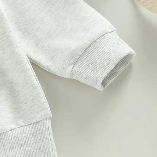 Miniatura 6 de Conjunto de 2 piezas de ropa occidental con estampado de letras, sudadera con estampado de vaca, pantalones acampanados para otoño e invierno