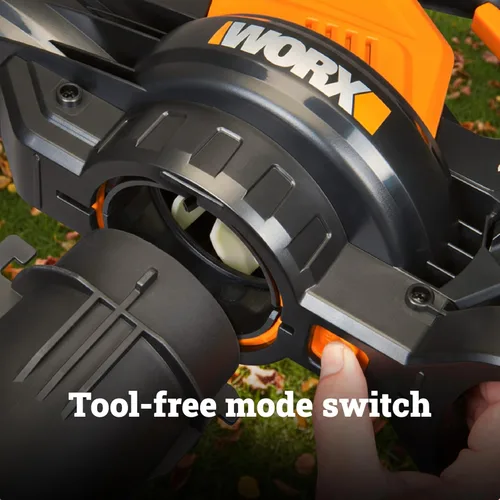 Miniatura 6 de WORX WG583.9 Soplador de hojas inalámbrico de 40 V, sopladores 3 en 1 para el cuidado del césped con aspirador y triturador, soplador eléctrico