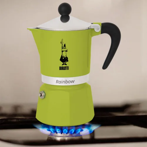 Miniatura 3 de Bialetti Moka Express Rainbow (verde, 3 tazas)