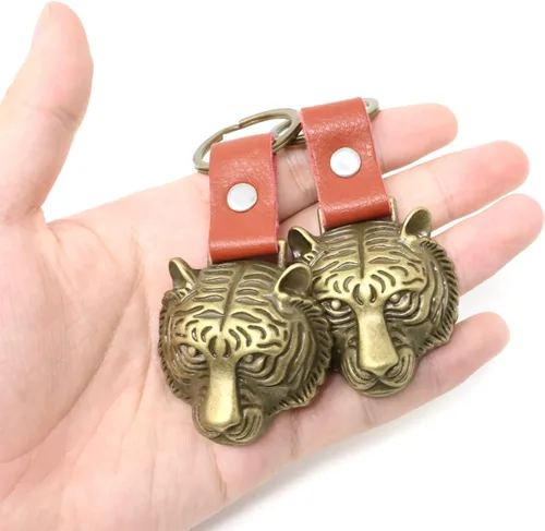 Miniatura 3 de yueton 2 unids cabeza de tigre abrebotellas llavero aleación novedad creativa cerveza vino abrebotellas fiesta favores mochila colgante