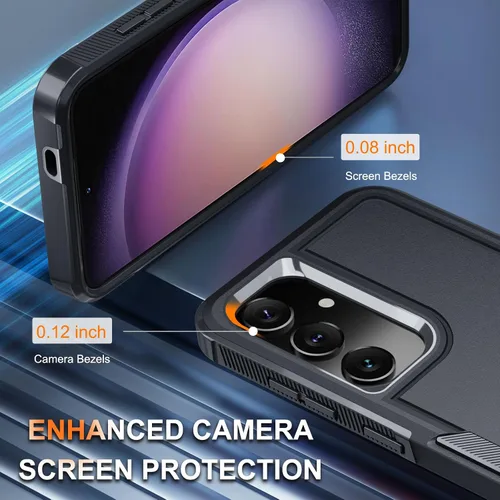 Miniatura 7 de Funda para Samsung Galaxy S24 FE, Cuerpo Completo Resistente de Servicio Pesado Robusta a Prueba de Golpes Funda Protectora para Teléfono con Correa