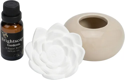 ScentFlow - Kit de iniciación de difusor pasivo de aroma, pequeño difusor de aceites esenciales para escritorio de oficina, sauna y hogar, juego de