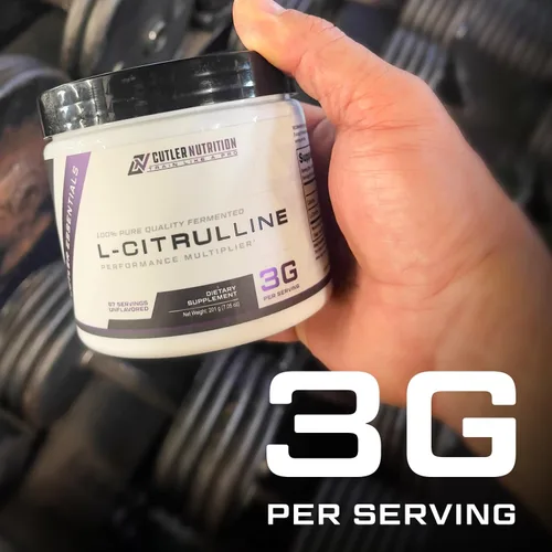 Miniatura 5 de Cutler Nutrition Jay Essentials - Polvo de L-citrulina 100% puro, sin sabor, 0.11 onzas por porción, soporta resistencia y bombas (67 porciones)