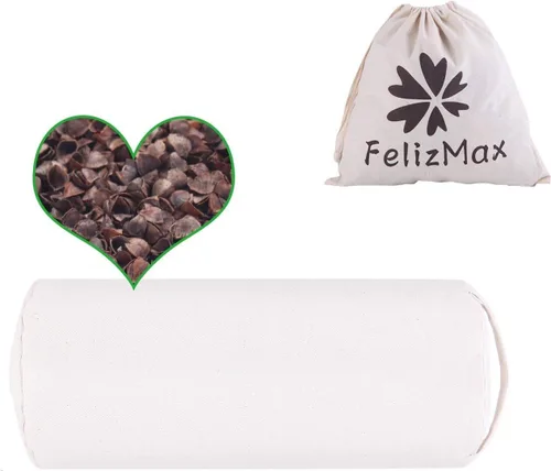 Almohada de trigo sarraceno orgánico para dormir, cascos de trigo sarraceno 100% naturales de alta calidad, funda de algodón orgánico para un sueño