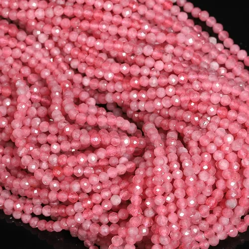 Miniatura 88 de 180 piezas 2mm Cuentas de piedras preciosas de turquesa africana natural facetada redonda suelta para hacer joyas