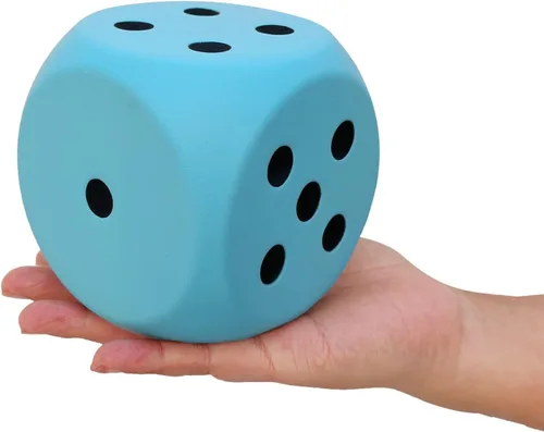 Juguete grande de bola antiestrés de 3.9 pulgadas, dados de espuma de poliuretano, juguetes de mesa para niños, para obtener tus números de la suerte