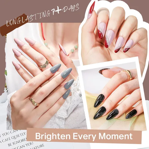 Miniatura 5 de MIZHSE Juego de esmaltes de uñas de secado rápido, 24 colores para otoño e invierno, esmalte de uñas regular, sin gel, secado al aire, rápido, a