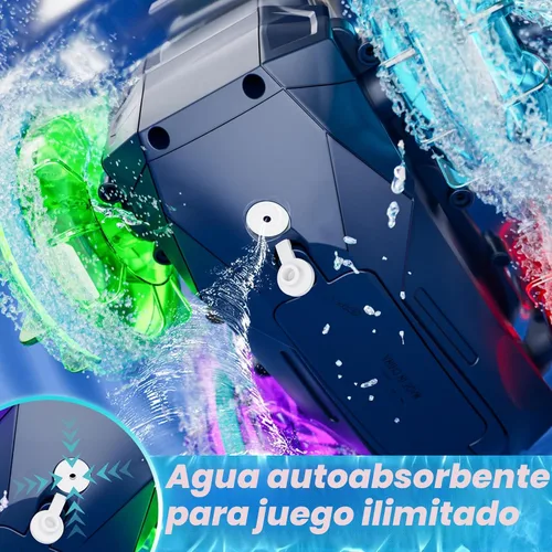 Miniatura 8 de Lehoo Castle Auto de control remoto anfibio, autos RC 4WD para niños de 8 a 12 años con pistola de agua, barco de control remoto para niños
