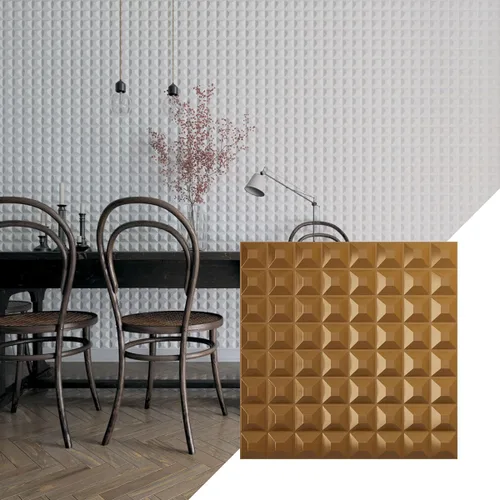 Miniatura 24 de Ekena Millwork WP20X20BRWH 19 5/8 pulgadas de ancho x 19 5/8 pulgadas de alto Bradford EnduraWall Decorativo 3D Panel de pared cubre 2.67 pies