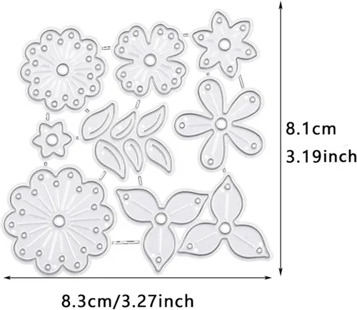 Miniatura 3 de Troqueles de césped y flores para hacer tarjetas, troqueles de corte de metal para álbumes de recortes, suministros de fabricación de tarjetas