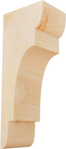 Miniatura 95 de Ekena Millwork COR04X12X12NEB00RWR 4 pulgadas de ancho x 12 pulgadas de profundidad x 12 pulgadas de alto New Brighton Rough Sawn Corbel, cedro rojo