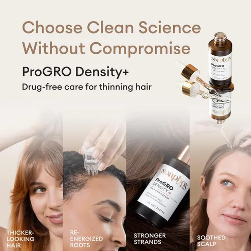 Miniatura 8 de Soapbox ProGRO Density+ - Suero engrosador del cabello, soporta un cabello más completo y más fuerte, suero ligero para el cuero cabelludo