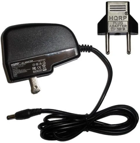 HQRP Adaptador de CA compatible con Casio CTK-2080 / CTK2080 / CTK-2300 / CTK2300 / CTK-245 / CTK245 Cable de fuente de alimentación de teclados más