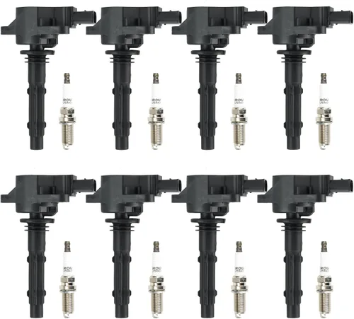 Miniatura 11 de Paquete de bobinas de encendido + bujías de iridio para Mercedes-Benz S550 5.5L 2007-2011, C230 C280 C300 C350 CL550 CLK350 CLK550 CLS550 E350 E550