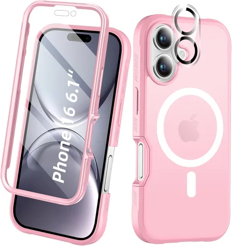 Miniatura 42 de Funda para iPhone 15 de cuerpo completo, protector de pantalla integrado, con protector de lente de cámara, [antiamarilleamiento], funda protectora