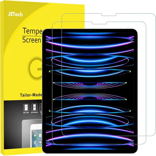 JETech Protector de pantalla para iPad Pro de 12.9 pulgadas 2022/2021/2020/2018 (6ª/5ª/4ª/3ª), pantalla de retina líquida de borde a borde,