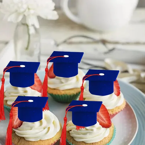 Miniatura 18 de 1 pieza de decoración para pastel de clase 2025 con purpurina, tapa de graduación 2025, decoración de pastel de felicitaciones para 2025, decoración