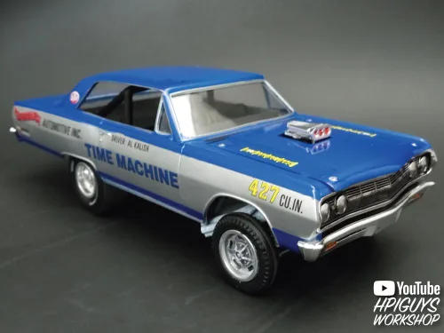 Miniatura 7 de AMT 1965 Chevy Chevelle AWB Time Machine 1:25 Kit de modelo a escala