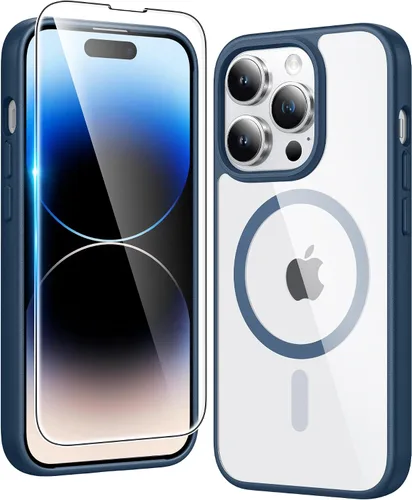 Miniatura 789 de FNTCASE Funda para iPhone 13 Pro-Max: Fundas magnéticas transparentes compatibles con Magsafe Slim anti amarillamiento protección contra caídas