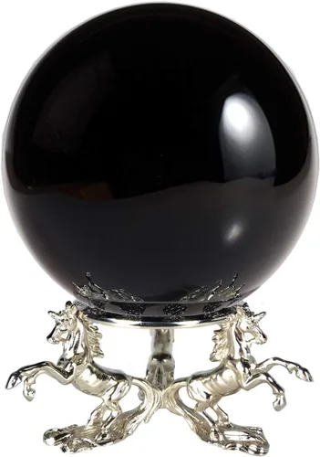 Miniatura 8 de Amlong Crystal Bola de cristal transparente de 5.906 in (6 pulgadas) con soporte de unicornio y paquete de regalo para bola decorativa, fotografía