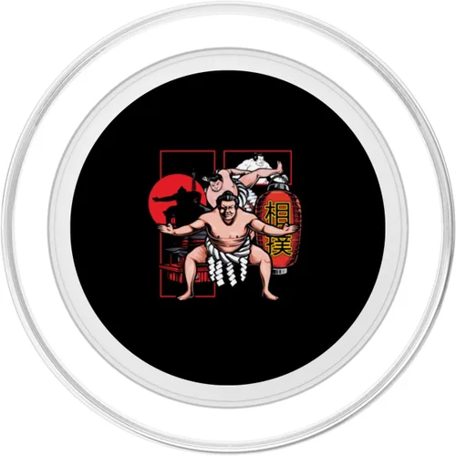 Miniatura 2 de Sumotori japonés Lucha de luchadores japoneses Sumo PopSockets MagSafe PopGrip para iPhone