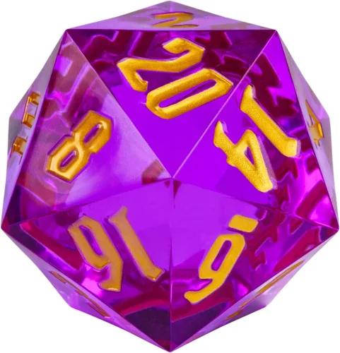 Miniatura 29 de 55mm dados de 20 lados DND, dados gigantes D20 D&D poliédricos grandes D20 con caja de regalo de dados para Dungeons and Dragons, juegos de mesa RPG
