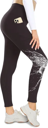 Miniatura 18 de NexiEpoch - Leggings de forro polar para mujer, pantalones de yoga de invierno de cintura alta, control de abdomen, suaves, térmicos, cálidos
