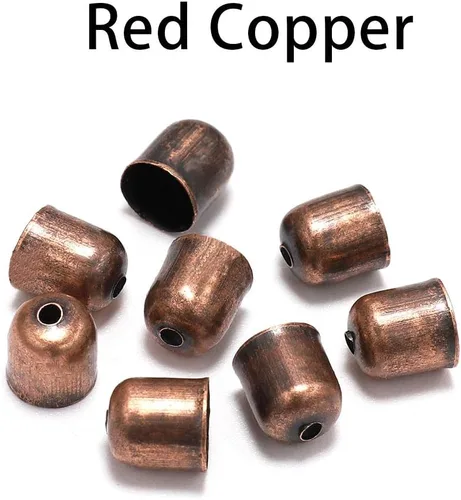 Miniatura 2 de Cordones de cuero con borlas, punta de extremo con hebilla, punta de extremo de fibra de gamuza de 0.314 a 0.472 pulgadas, tapas de cuentas de metal