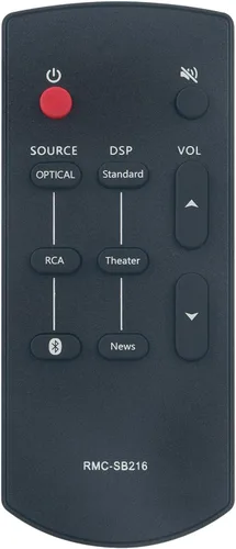 Miniatura 7 de RMC-SB216 RMCSB216 Reemplazo de control remoto apto para Insignia SB216 Mini 2.0 Barra de sonido NSSB216 NS-SB216 NS-SB216-VG SB216 Barra de sonido