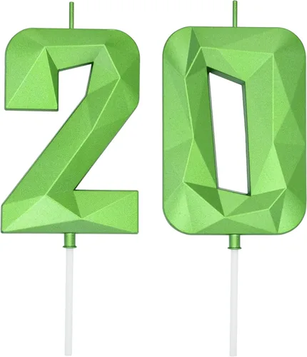 Miniatura 299 de DERVENTA Velas de cumpleaños con números grandes, 3D, color rosa, 3.7 pulgadas, decoración para tartas de fiesta, 1 pieza (número 3 rosa)