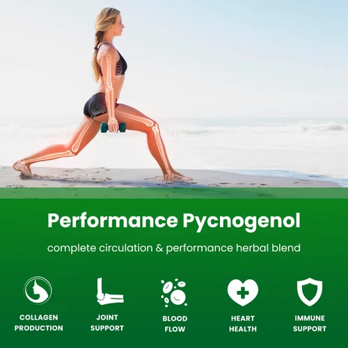 Miniatura 4 de NutraChamps Pycnogenol Extracto de corteza de pino marítimo francés, complejo de circulación premium, flujo sanguíneo, producción de óxido nítrico