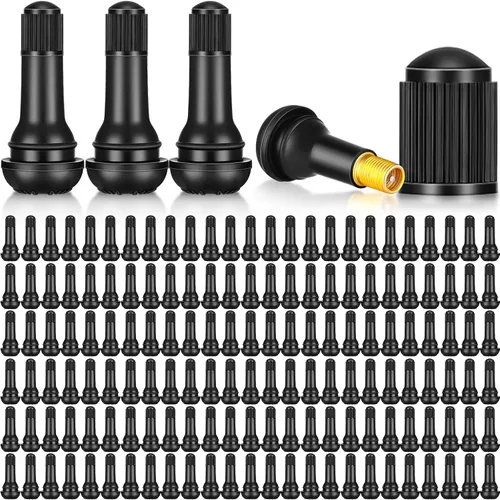 Miniatura 15 de Tallew 20 vástagos de válvula TR413 sin cámara de goma a granel a presión para agujeros de llanta de 0.453 pulgadas, herramienta de repuesto