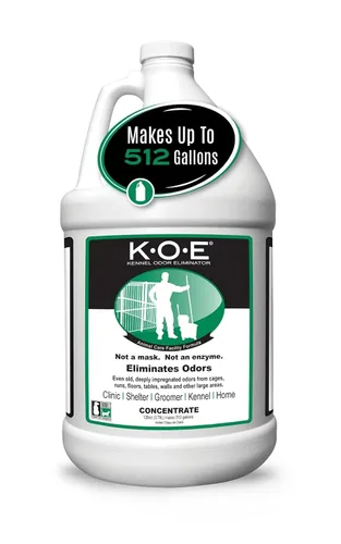 Thornell KOE Concentrado eliminador de olores para perreras, eliminador de olores fuertes, ideal para jaulas, carreras, suelos y más, eliminador de