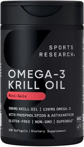 Miniatura 9 de Aceite de krill antártico (doble fuerza) 0.035 oz con astazantina. 60 cápsulas blandas. Suministro para 2 meses