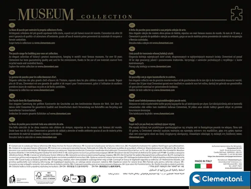 Miniatura 3 de Clementoni - 39765 - Colección del Museo - Caravaggio, Bacchus - 1000 Piezas - Rompecabezas para adultos, Arte, Puzzle Pinturas famosas, Cuadros