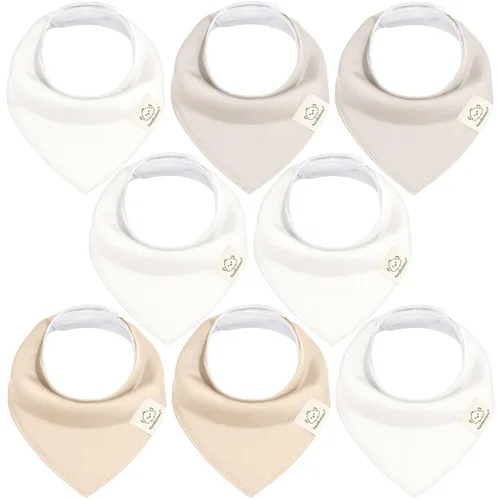Miniatura 16 de KeaBabies - Juego de 8 baberos tipo bandana para bebés, niñas y niños - Baberos de algodón orgánico para babeo y dentición para recién nacidos