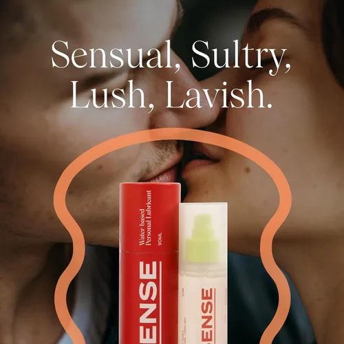 Miniatura 7 de Sense Lubricante a base de agua, lubricante suave y sedoso para hombres y mujeres, lubricante a base de agua de larga duración, insípido e inodoro