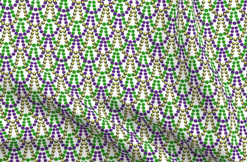 Spoonflower Tela – Cuentas de Mardi Gras Carnaval Gordo Martes Impreso en Tela de Gasa Fat Quarter – Costura Ropa de Moda Vestidos Decoración del